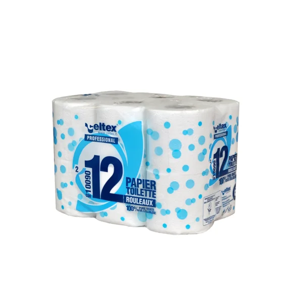 Papier hygiénique professionnel – 180 feuilles – 2 plis – Carton de 96