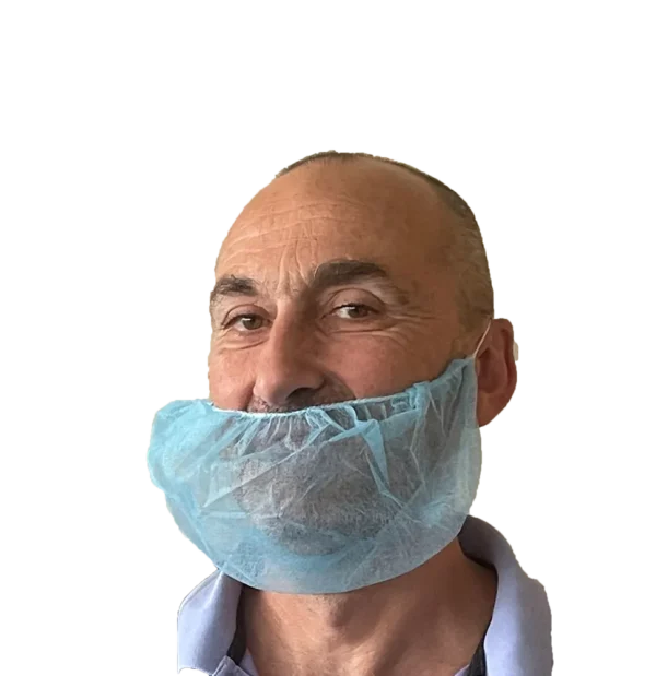Cache barbe bleu plp non tisse  (carton de 1000)