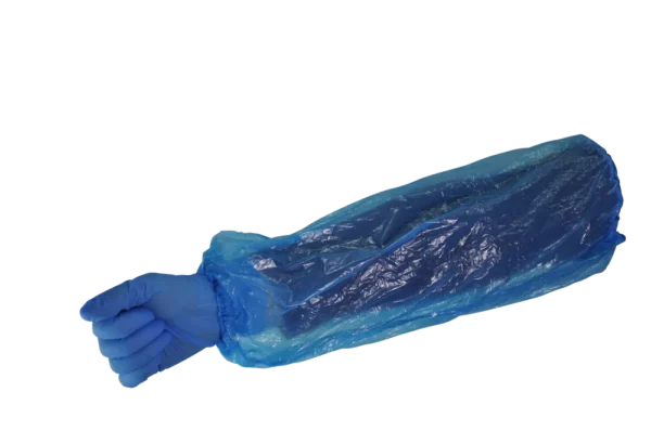 Manchette elastiquee pe bleue 20x37 cm (carton de 2000)