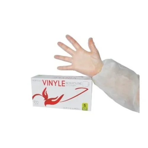 Gants vinyle n/poudres qualite medicale classe 1 (boîte de 100)