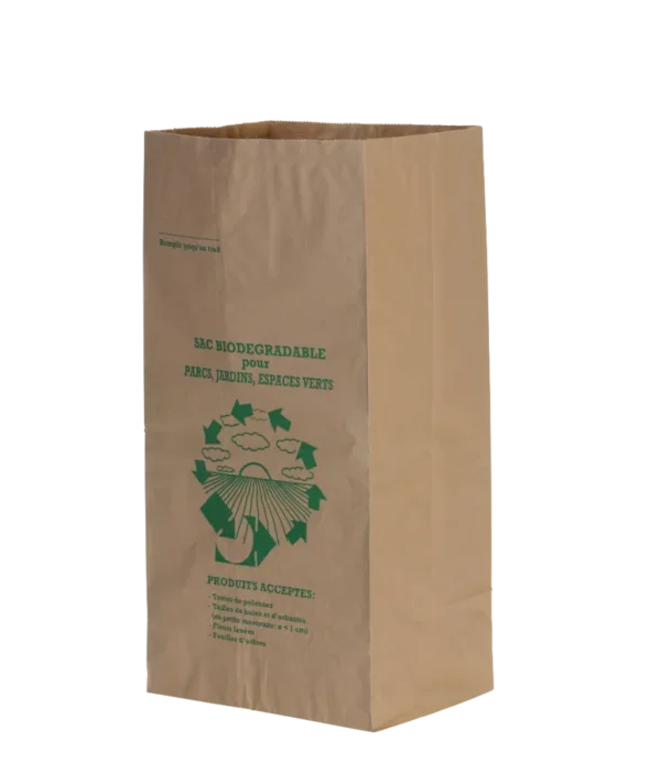 Sac a dechets 100l verts biodegr. Sos 40+30x80+30/2 (carton de 100)