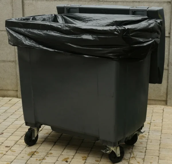 Housse cont.1100 polytene hr noir 2250 x 1750 - 20µ (carton de 100)