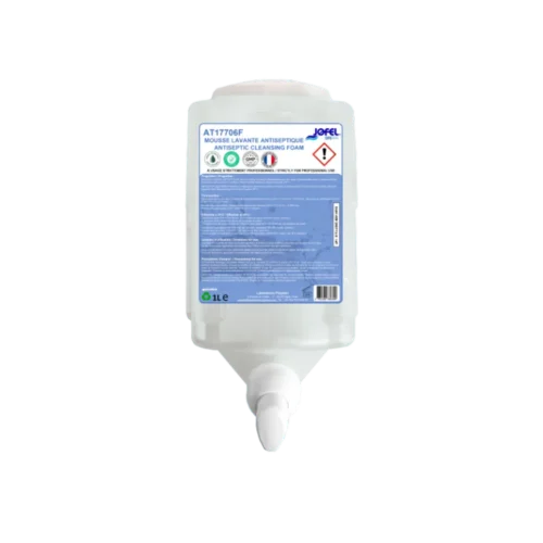 Savon mousse desintectant pompe integree (cart. De 6 cartouches 1l)