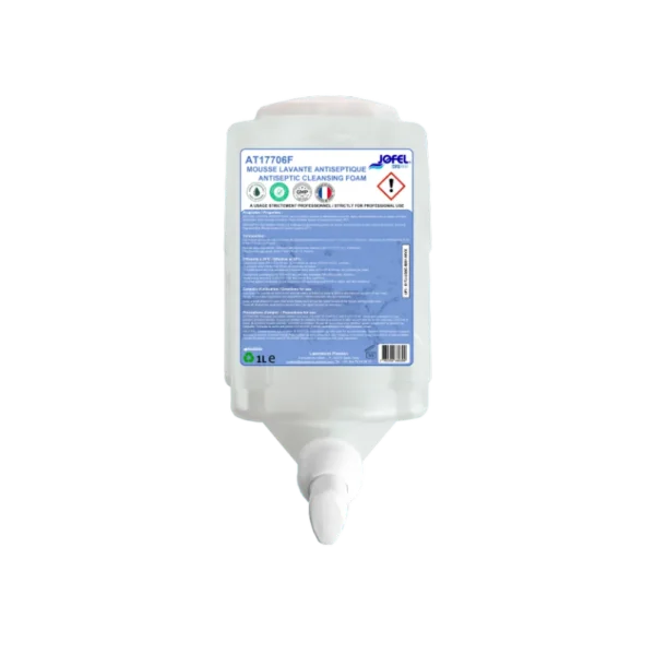 Savon mousse desintectant pompe integree (cart. De 6 cartouches 1l)