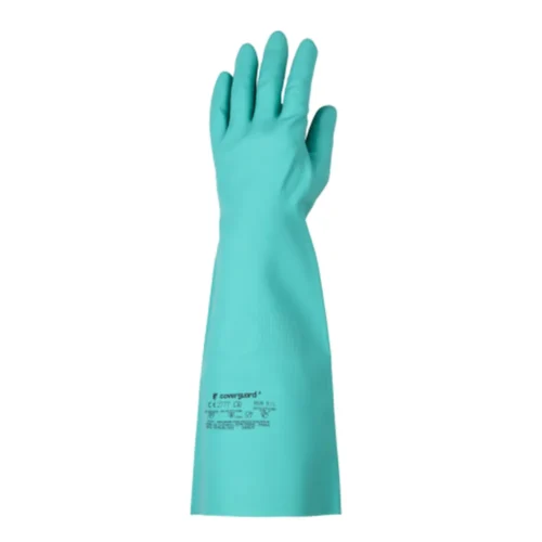Gants eurochem 5540 nitrile vert, ep. 0.56 mm, 45cm (sachet 6)
