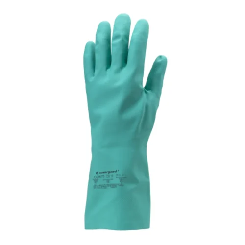 Gants eurochem n5520 nitril vert ép 0.38 mm 33cm (10 paires)