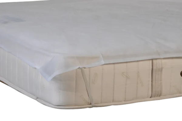 Alèse jetable blanche avec élastiques – PLP 25 g – 160 x 200 cm – Sachet de 100