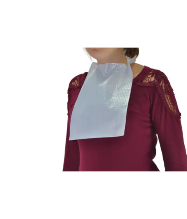 Bavoir enfant blanc 24 x 27 cm  (sachet de 1000)