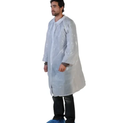 Blouse visiteur pe bd blanche taille unique (carton de 100)