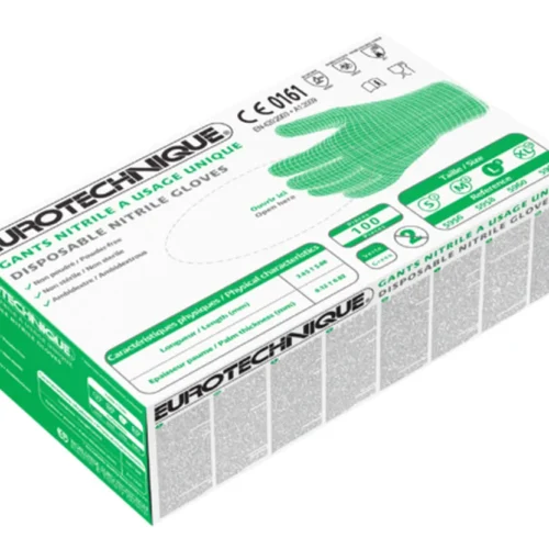 Gants euro-one 5960 nitril vert  (boîte de 100)