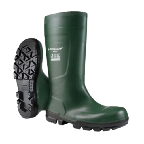 Dunlop workit safety s5 botte securite pvc vert