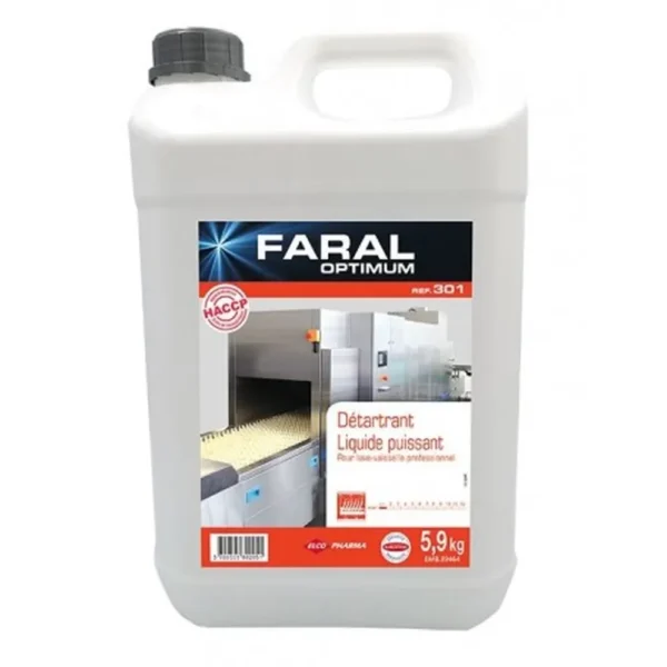 Faral optimum 301 detartrant lave vaisselle (2x5l)