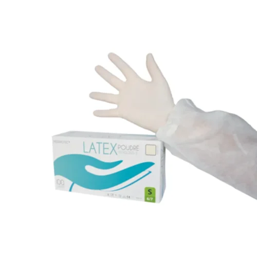 Gants d'examen latex micro poudre qualite medicale  (boîte de 100)