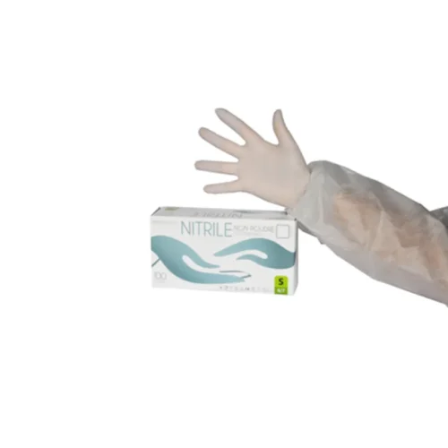 Gants nitrile blanc non poudre (boite de 100)