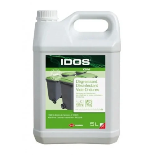 Idos om degraissant desinfectant homologue vide ordures 2x5l