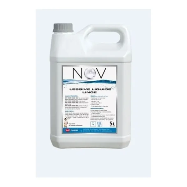 Nov lessive liquide t/textile sans phosphate parfum fleuri 2x5l