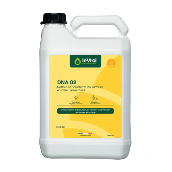 Degraissant desinfectant alimentaire le vrai dna 02 (4x5l)