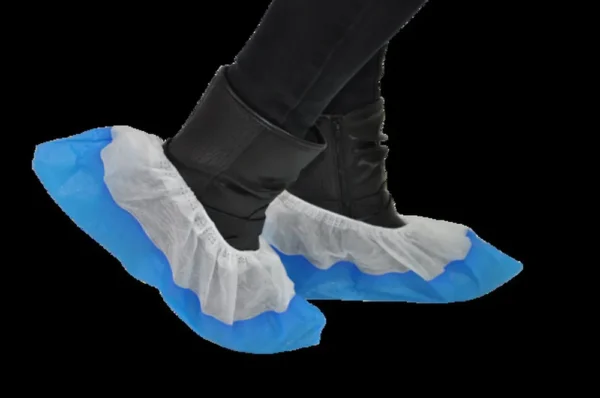 Surchaussure plp blanche semelle bleue (carton de 300)