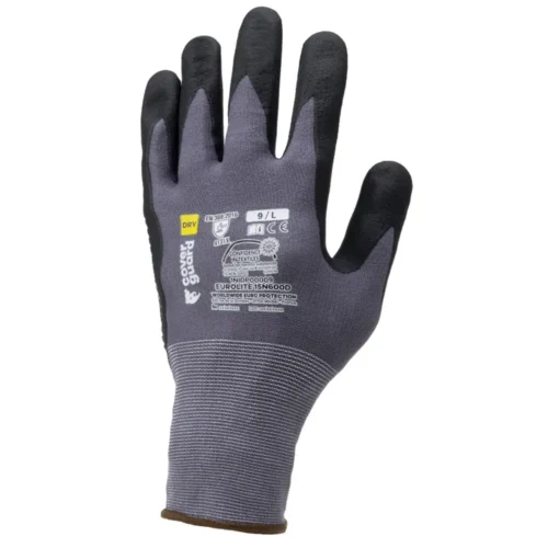 Gants eurolite polyamide j15 micro mousse nitrile picots (lot de 10)