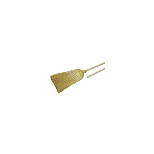 300BRO0071 Balai paille de riz 6 fils poire roulee