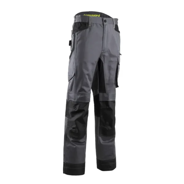 Pantalon de travail stretch Baru Oxford - Gris/Lime