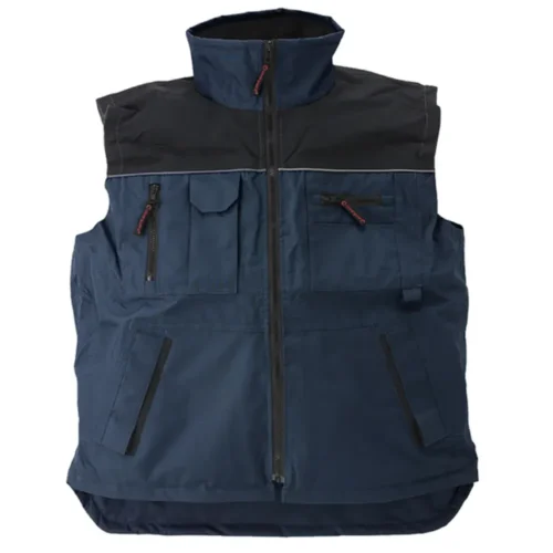 Gilet de travail Ripstop navy/black multi-poches