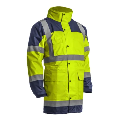 Parka de pluie Hydra haute visibilité jaune enduit PU