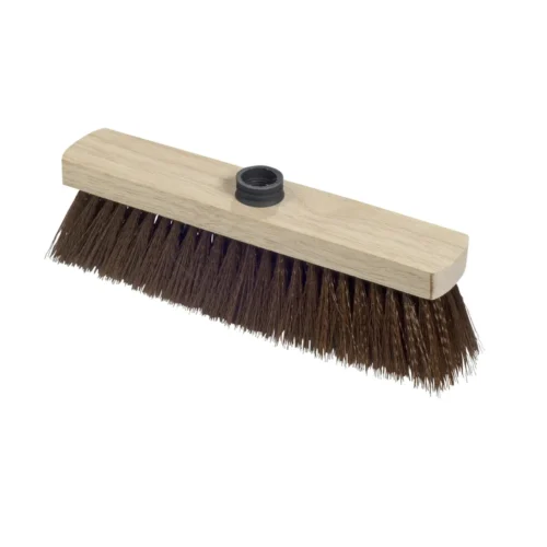 Balai droit 29cm bois fibre pet imitation coco a vis s60