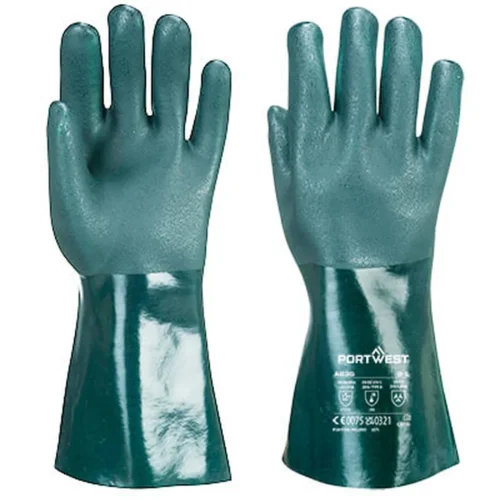 Gant pvc 45cm  double trempage a835 (12 paires)