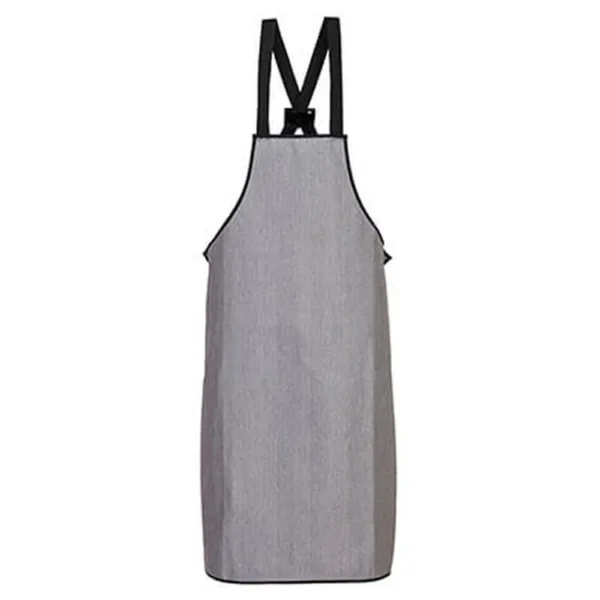 Cr01 - tablier  à bavette  resistant aux coupures gris