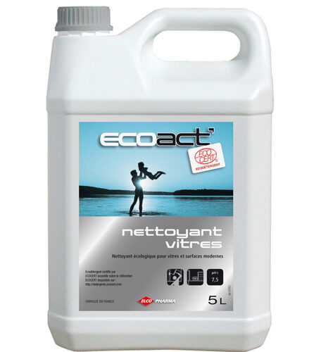 Nettoyant vitres Ecoact' certifié Ecocert – Carton 2×5 L