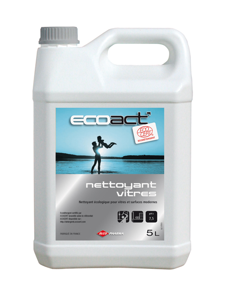 Nettoyant vitres Ecoact' certifié Ecocert – Carton 2×5 L