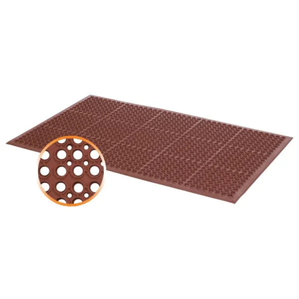 Tapis caillebotis 25% nitrile épais. 22mm special chr 90 x 150cm