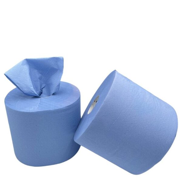 Bobine essuyage bleue 1000 formats 2 plis