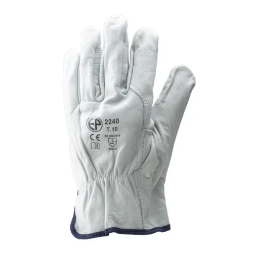 Gants eurostrong 2240 tt fleur de buffle ecru (sachet 10)