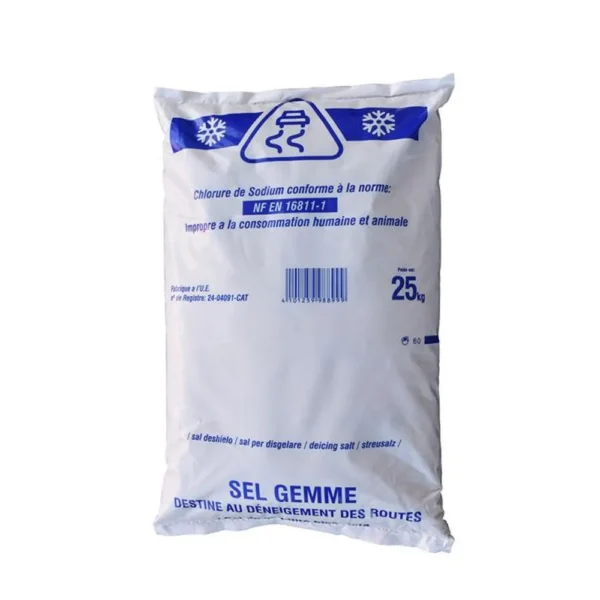 Sel de déneigement pour routes - sac de 25 kg