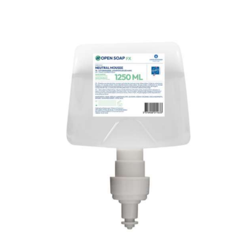 Open Soap FMX Neutral – Mousse lavante mains sans parfum & sans colorant – 6×1250 ml – MPHYGIÈNE