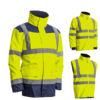 Parka Kanata 4en1 - 100%PES et Doublure taffetas - HV Marine Avec veste intérieur manches amovibles + Doublure polaire 280g/m2