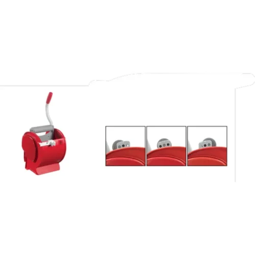 Presse a rouleau rouge (rouleau gris fonce diam 53 mm)