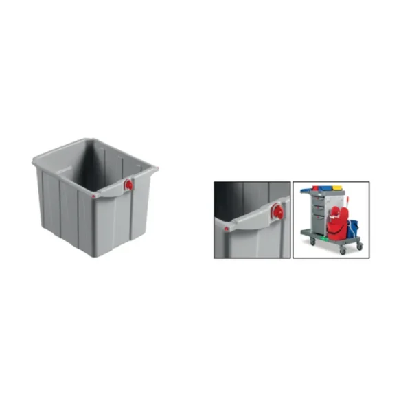Grand bac central 40l coulissant serrure alpha et morgan