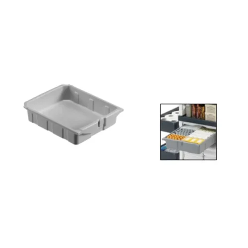 Tiroir coulissant 10 litres pour chariot alpha sans serrure