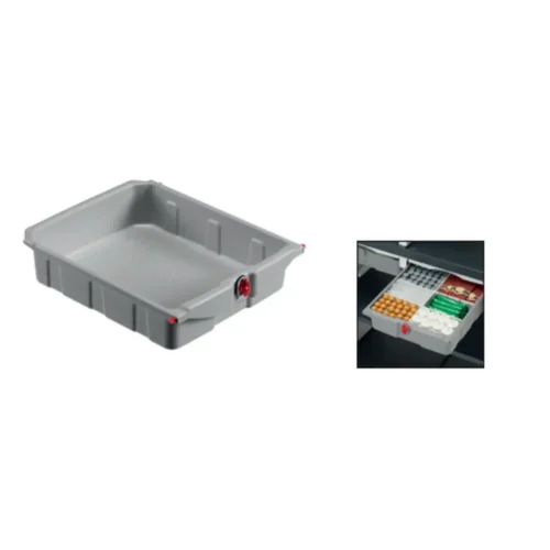 Tiroir coulissant 10 litres pour chariot alpha avec serrure