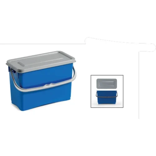 Seau 8l. Pp.  Anse + couvercle top-down