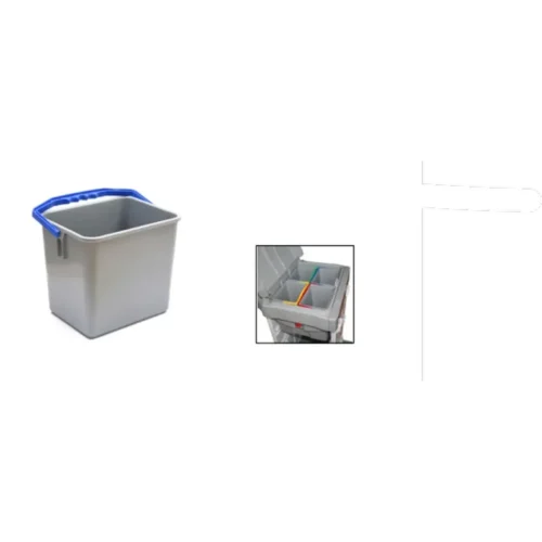 Seau smartcolor combo avec essorage gris 15l