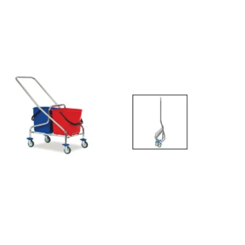 Chariot jack pliable 2x15l chrome