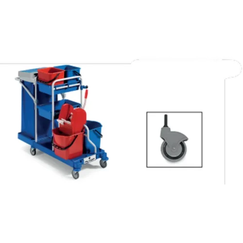 Chariot morgan 225 2x15l roues caoutchouc 125mm