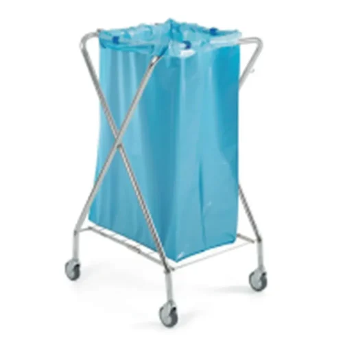 Chariot porte sac pliable chrome 110-130l