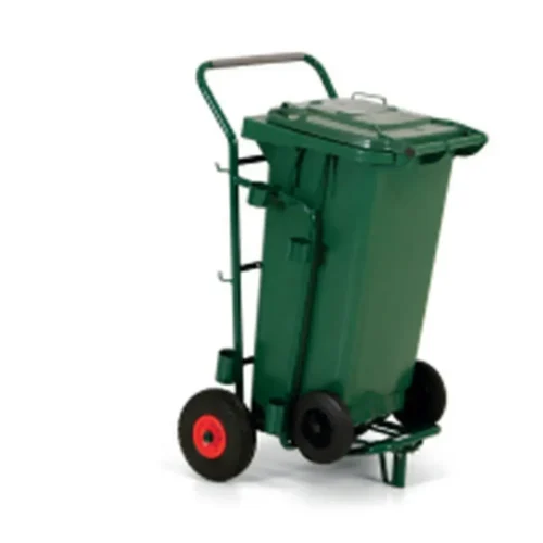 Chariot de voierie gen2 vert avec container 120 litres