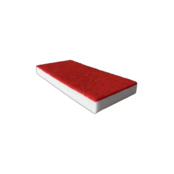 Pad melamine tampon gris dos rouge 25x11.5x2.5 (carton de 10)