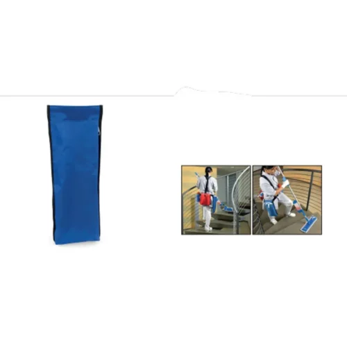 Porte franges propres toile plastifiee bleue